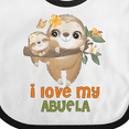 thumbnail image 4 of Inktastic Cute Sloth I Love My Abuela Boys or Girls Baby Bib, 4 of 4