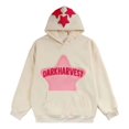 thumbnail image 1 of Sudadera con capucha estampada para mujer, con letras de colores en contraste, estilo europeo, estilo retro, punk, Harajuku, con bolsillo frontal, 1 of 6