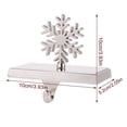 thumbnail image 3 of Lssam Heavy Weighted Stocking Holders for Mantle Set of 1, Silver Snowflake Design Hooks for Securely Hanging Christmas Stockings on Fireplace Mantel or Window Sill Indoor Decor, 3 of 7