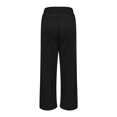 thumbnail image 4 of Womens Sweatpants with Pockets Elastic High Waist Drawstring Relaxed Fit Casual Straight Leg Sweat Pants Trousers, 4 of 7