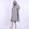 thumbnail image 3 of Traje de baño con capucha Sunnimix Cambio de traje de neopreno Gris, 3 of 5