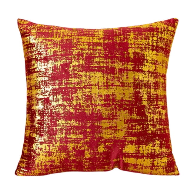 Funda de almohada decorativa, funda de cojín cuadrada, funda de cojín para sofá, funda de cojín moderna para inauguración de la casa. Rojo