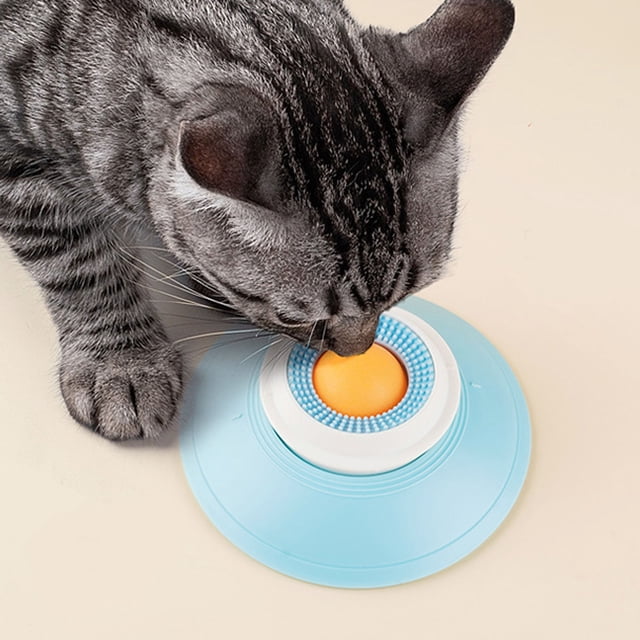 Juguete Interactivo Para Lamer Perros Y Gatos, Dispensador De Golosinas Con Bola Giratoria Con Base De Ventosa, Para La Salud De Mascotas Y Estimulación Mental