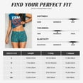 thumbnail image 5 of Sikiie Funny Cat Blue Print Workout Shorts Women Scrunch Butt Gym Shorts Seamless High Waist Tummy Control Yoga Biker Athletic Shorts, 5 of 5