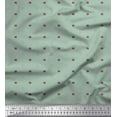 thumbnail image 1 of Soimoi Moss Tissu Georgette Géométrique Petit Imprimé Tissu au Mètre 42 Pouces de Large, 1 of 3