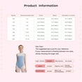 thumbnail image 5 of TTAO Toddler Girls Sleeveless Bodysuit Tumbling Biketards Dance Unitard Gymnastics Ballet Leotard Light Pink 11-12, 5 of 5