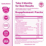 Pink Stork Premium Fertility Gummies: CoQ10, Myo-Inositol, Methylated Folate, Zinc, 60 Count, Mango Pineapple