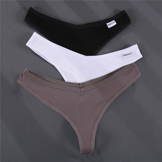 3 uds./4 Uds. Tangas con bordado de frutas para mujer, bragas sexis de algodón de cintura baja, Tanga con espalda en T para mujer, lencería íntima de M-XL para chicas Tan Jianjun unisex