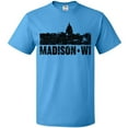 thumbnail image 3 of Inktastic Madison Skyline Grunge T-Shirt, 3 of 5