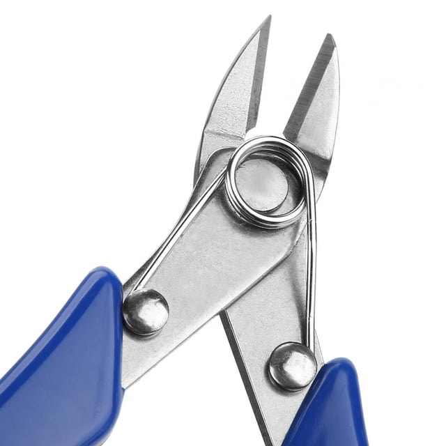 Wire Cutters, Sturdy Heat Treated Side Cutting Pliers, Ergonomic Design for Small Spaces and Labor Saving, Suitable for Wire and Cord Cutting with Compact Open Spring