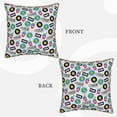 thumbnail image 3 of Haiem American Musical Print Velvet Soft Solid Decorative Square Throw Pillow Covers Set with Elegant Piping Christmas Cushion Case for Sofa Bedroom Car-18"x18", 3 of 8