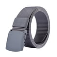 thumbnail image 2 of Elastic Belts Men Stretch Canvas Belt Durable Plastic Buckle for Work Travel Sports Trim to Fit 27-46" Waist, 2 of 8