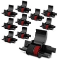 thumbnail image 1 of Rollo calculador negro y rojo, paquete de 10 unidades, cartucho IR40T sellado individualmente, compatible con las calculadoras Casio HR-170RC, HR-100TM, Canon P23-DHV, Sharp EL-1801V, EL-1750V y más, 1 of 9