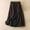Black, variant on Dpytoraw Women'S Casual Half Skirt A Line Skirt Summer Cotton Medium Length Elastic Waist Large Skirt Khaki XXL