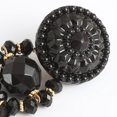 thumbnail image 4 of SURJDE Bohemian Statement Thread Tassel Chandelier Drop Dangle Earrings with Cassandra Button Stud, 4 of 7