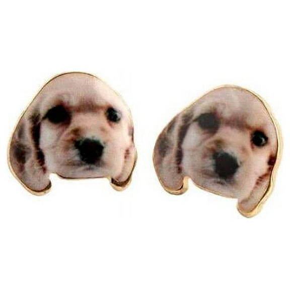 Spaniel Puppy Dog Stud Earrings for Women Ginger Lyne Collection
