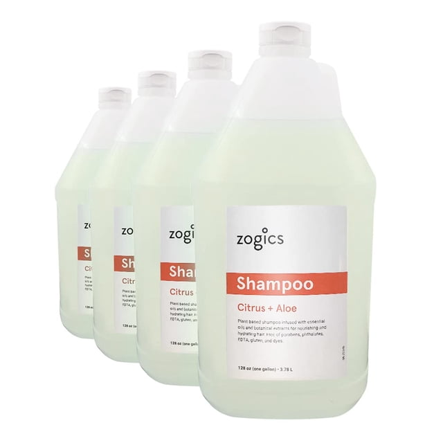 Champú Zogics Champú perfumado con cítricos y aloe (4 galones/caja)