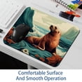 thumbnail image 6 of Sea Lion Desk Pad Mouse Mat Desk Mat - Square 8.3x9.8 Inch Non-Slip Rubber Bottom Printed, Suitable for Office and Gaming, 6 of 6