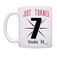 thumbnail image 2 of ThisWear 70th Birthday Gifts Just Turned 7 Decades Old Cup 70 Bday Mug 70 Years Old Coffee Mug Multi, 2 of 4