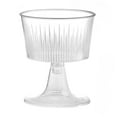 thumbnail image 2 of Dvumao 25 Pcs Disposable Plastic Ice Cream Dessert Cup Pudding Jelly Transparent Striped Goblet for Party Fruit Ice Cream Mousse Pudding(Clear), 2 of 6