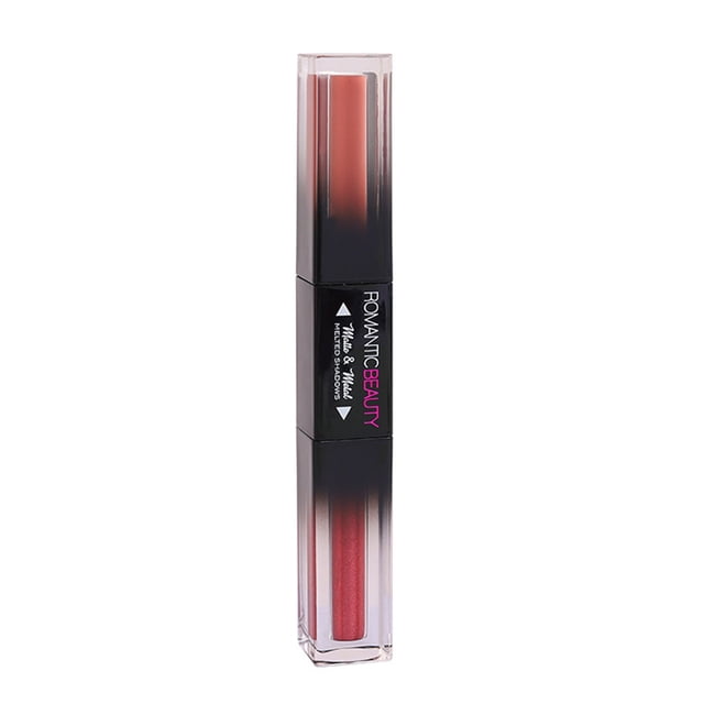 Sombra líquida de doble punta con brillo nacarado y efecto arena fina, ideal para maquillaje de ojos, color 01#