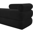 thumbnail image 6 of Meridian Furniture Kennedy Black Faux Shearling Teddy Fabric Bench, 6 of 14