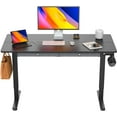 Kyspho Adjustable Height Electric Standing Desk with Double Drawers