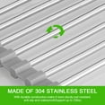 thumbnail image 5 of Kitchen Roll up Sink Dish Drying Rack, Dish Drainer, Stainless Steel Foldable  Over The Sink Roll Up Dish Drainer (17.8''x11.8''), 5 of 10