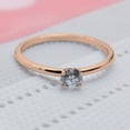thumbnail image 3 of Dazzlingrock Collection IGI CERTIFIED Round Lab Grown Diamond Solitaire Ring 1/4 CT for Women (0.25 ctw, Color H-I, Clarity SI2) in 18K Rose Gold, Size 8, 3 of 5
