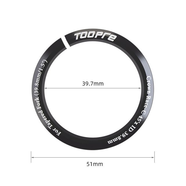 1pc 1.5in Aluminium Alloy Steerer Tube Adapter Headtube Reducer Straight Tapered