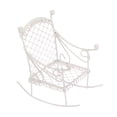 thumbnail image 3 of TISHITA Miniature Rocking Chair Dollhouse Furniture Sturdy Accessories,Tiny Mini Chair Model for Photo Props Doll Houses Fairy Garden White, 3 of 8