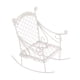 thumbnail image 3 of Mecedora de hierro en miniatura, decoración creativa, modelo de mini silla, pequeña para micro Blanco, 3 of 9