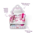 thumbnail image 6 of Melissa & Doug Wooden Beauty Salon Play Set with Vanity, 18 Pieces, Toddler Toy Ages 3+, 6 of 11