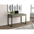 thumbnail image 2 of Pemberly Row 47"L 2-Drawers Black Metal Computer Desk in Dark Taupe, 2 of 3
