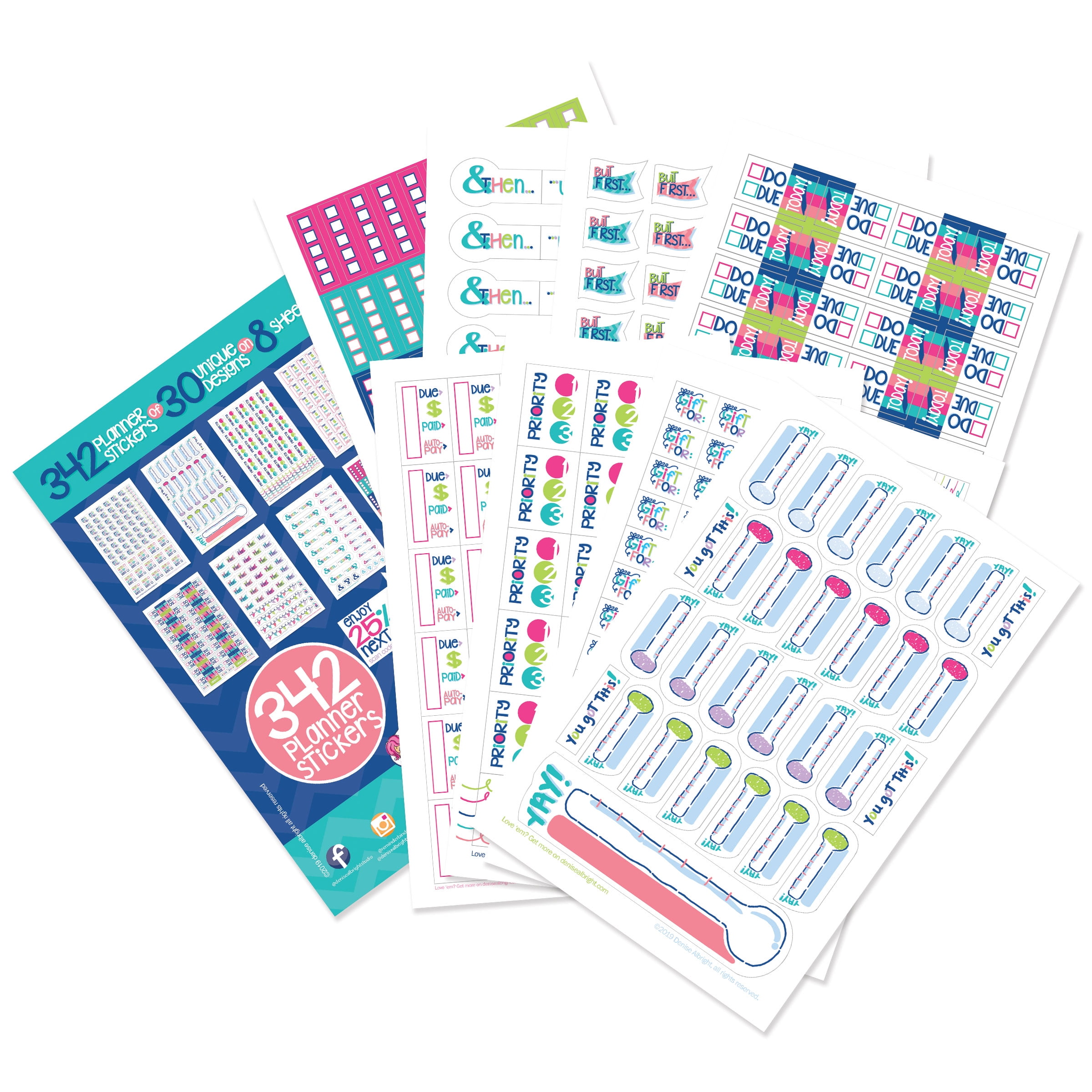 Tracker Stickers Hydration Crystals Planner Stickers Reminder Stickers Journal Stickers