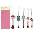 thumbnail image 1 of 5PCS Christmas Makeup Brush Set Cute Portable Mini Cosmetic Brush Makeup Tool, 1 of 6