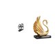 thumbnail image 1 of Figura de cisne de hierro para servilletas, porta billetes multiusos, colección de estatuas decorativas, linda de perro, pieza de arte moderno, 1 of 8