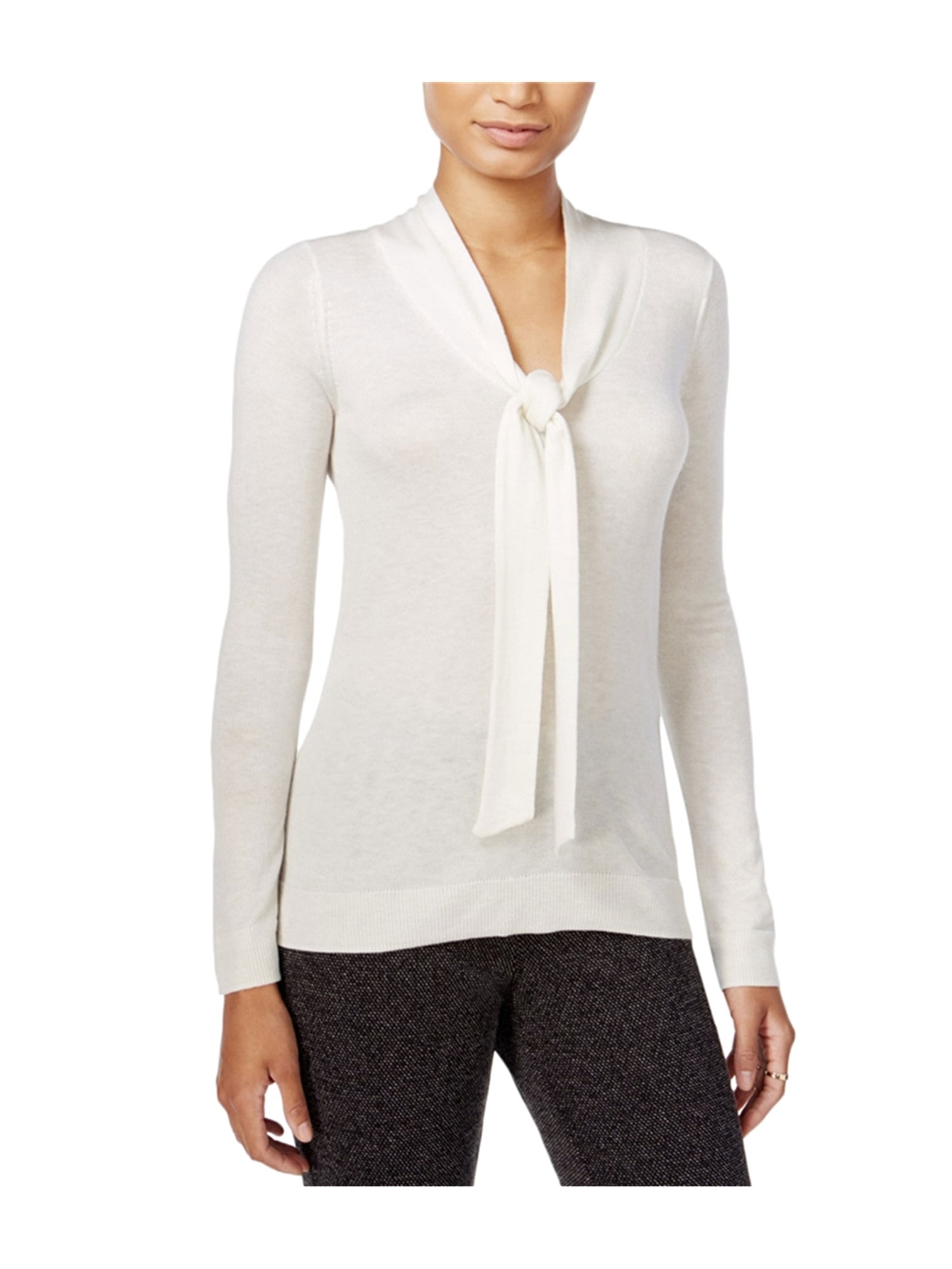 tie neck sweater women's