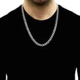 thumbnail image 4 of Genuine Solid Sterling Silver 8.5MM Cuban Curb Link .925 ITProLux Necklace Chains 20" - 30", Silver Necklace for Men & Women, Made In Italy, Capital Jewelry, 4 of 5