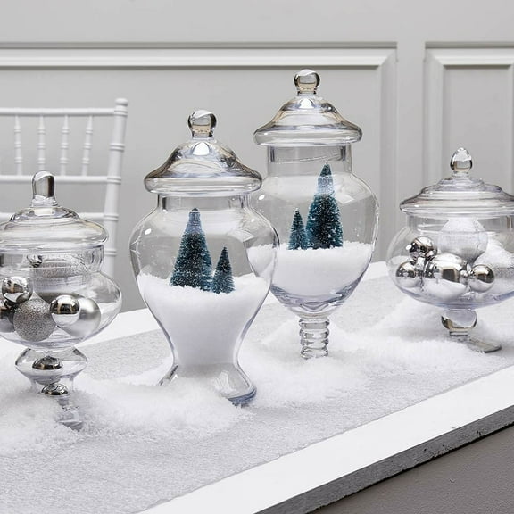 Artificial Snow Fake Plastic Snow Flakes for Holiday Decoration One of 10 Ounce Bag