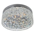thumbnail image 2 of CWI Lighting Cascade 6 Light Drum Shade Transitional Metal Flush Mount in Chrome, 2 of 5