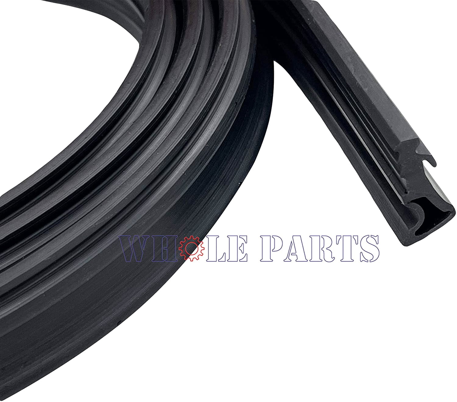Whole Parts Dishwasher Door Gasket (Black) Part #WP9743590  - Replacement & Compatible With Some Whirlpool Dishwashers