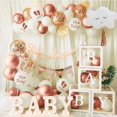 thumbnail image 6 of BIRLON Girl Baby Shower Balloon Party Decorations with Banner and Mummy to be Sash(Rose Gold), 6 of 6