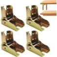 thumbnail image 1 of 4 Pieces 90 Degree Folding Hinge, Hidden Support Hinges, Folding Leg Connection, Furniture Extension Lock, Folding Hinge Hardware, for Bed, Table, Chair, 1 of 5