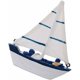 thumbnail image 2 of Adorno de velero de madera con ancla de concha, modelo de velero, decoración náutica, 2 of 5