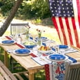 thumbnail image 4 of 4th of July Table Runner 13.8x90 Inches Long Patriotic Stars Runner for Table Poppy Independence Day Table Runners Washable Dresser Scarf for Kitchen Coffee Dining Memorial Day Holiday Party Decor, 4 of 6