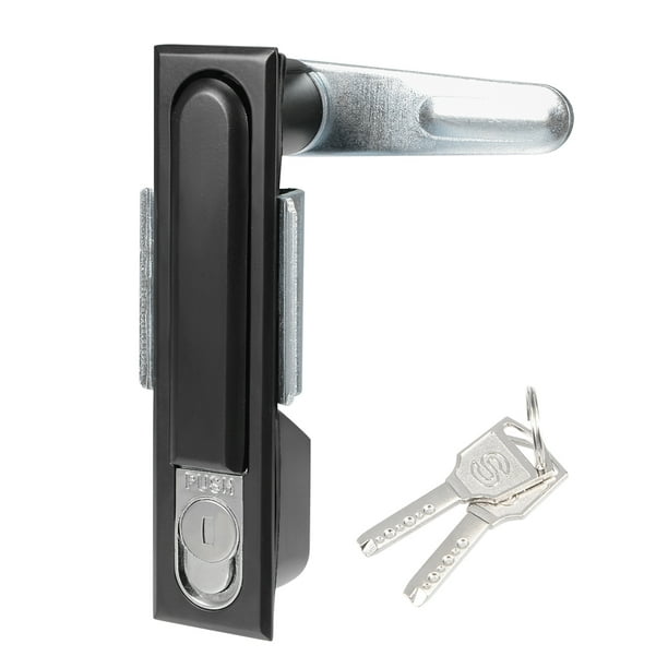 Electric Panel Cam Lock Push Type Pop Up Door Lock Matt Black