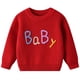 thumbnail image 1 of Cowsor Floral T Shirt for Kids Girl Boy Long Sleeve Boat Neck Sweater Crochet Thermal Tops Shirts Child, 1 of 6