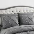 thumbnail image 5 of 8 Piece Bed In A Bag Pintuck Comforter Sheet Bed Skirt Sham Set for All Seasons, 5 of 10