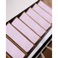 thumbnail image 7 of Stair Treads for Wooden Steps, Pink White Stripe Peel and Stick Stair Treads with Adhesive, Modern Minimalist Geometric Striped Non Slip Indoor Stairs Runner Rugs Mats for Elders Dogs 8"x30"15PCS, 7 of 7